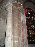 Blois - Eglise Saint Nicolas - Colonne peinte (01)